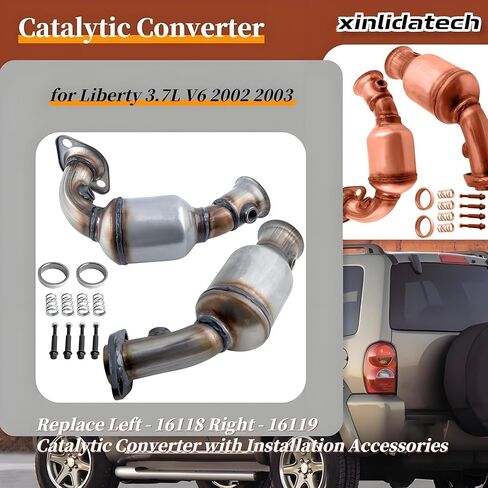 محول حفاز متوافق مع جيب ليبرتي 2005 2006 2007 3.7L V6 يستبدل 776777 (متوافق مع وكالة حماية البيئة) in Kuwait