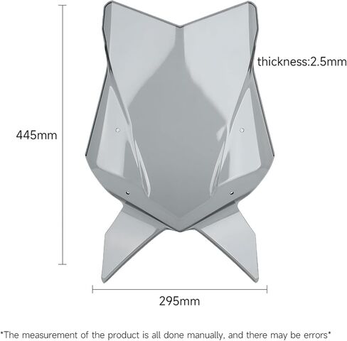 Windshield DUKE 790 890 Wind Deflector, Wind Shields Compatible with 790 DUKE 2018-2024/890 DUKE 2020-2023 Motorcycle Accessories (Grey) in Saudi Arabia