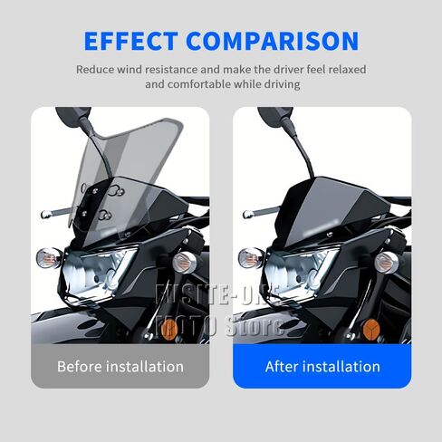 ZSTONG For KLX 300 2022 2023 دراجة نارية مغامرة الزجاج الأمامي تمديد نمط الزجاج الأمامي شاشة منحرف الرياح (رمادي) in Kuwait