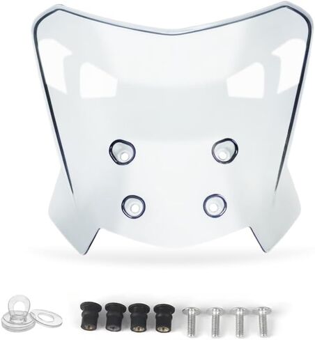 ZSTONG For KLX 300 2022 2023 دراجة نارية مغامرة الزجاج الأمامي تمديد نمط الزجاج الأمامي شاشة منحرف الرياح (رمادي) in Kuwait