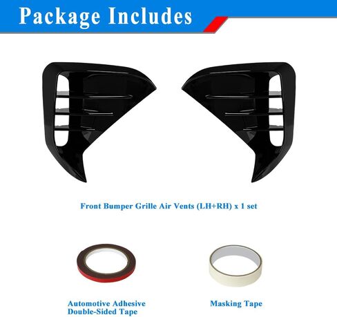 3-Piece Front Lip Spoiler Compatible with Kia Stinger GT GT1 GT2 GT-Line 2018-2023 Front Bumper Spoiler, Gloss Black Front Spoiler Exterior Body Kit in Saudi Arabia