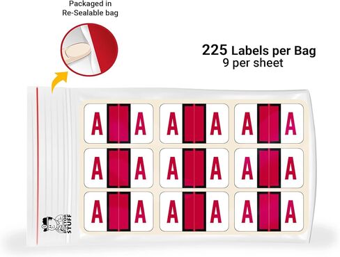 Alphabet Labels for File Folders, A to Z Plus Mc Refill Kit, Doctor Stuff, 2034 Labels, Jeter/TAB 5100 - JRAM Compatible Alpha Stickers Series, Medical Chart Color Code Labels in Kuwait