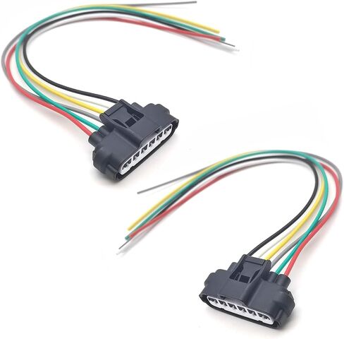 2 PCS Car Throttle Body Harness Plug, 90980-11858 High Conductivity Heat Resistant 6-pin Connector Pigtail Harness, TPS Sensor Repair Kit, Compatible with Lexus Scion (Blue) in Saudi Arabia