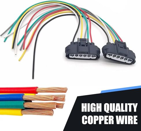 2 PCS Car Throttle Body Harness Plug, 90980-11858 High Conductivity Heat Resistant 6-pin Connector Pigtail Harness, TPS Sensor Repair Kit, Compatible with Lexus Scion (Blue) in Saudi Arabia
