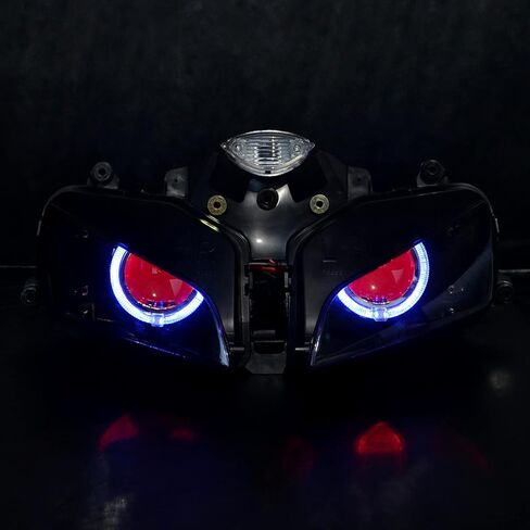 LED الأزرق هالو عين الملاك الأحمر شيطان العين مجموعة مصابيح أمامية لهوندا CBR600RR 600RR 2003 2004 2005 2006 in Saudi Arabia