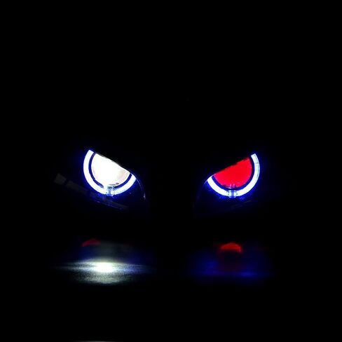 LED الأزرق هالو عين الملاك الأحمر شيطان العين مجموعة مصابيح أمامية لهوندا CBR600RR 600RR 2003 2004 2005 2006 in Saudi Arabia