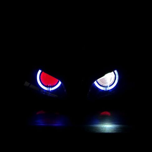 LED الأزرق هالو عين الملاك الأحمر شيطان العين مجموعة مصابيح أمامية لهوندا CBR600RR 600RR 2003 2004 2005 2006 in Saudi Arabia