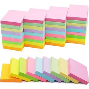 36 Pack Sticky Notes 1.5x2 in Post, 2160 Sheets Post Small Self Sticky Notes Pad Its, 9 Pastel Color Mini Sticky Notes for Office, Home, School, Meeting