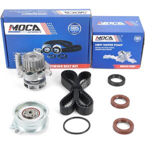 MOCA Timing Belt & Water Pump Kit Compatible with 1998-2005 for Volkswagen Beetle Golf & Jetta 2.0L 8V SOHC