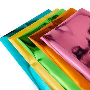 50pcs Foil Transfer Sheet for Cricut Maker 3 Joy Explore 3 Air 2 3 105mm*160mm Silhouette Cameo Portrait (No Heating Required)