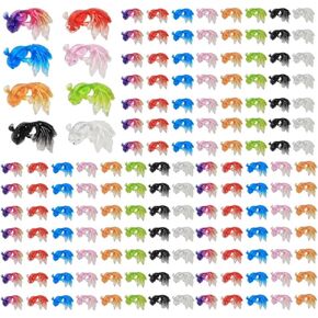 100 Pcs Resin Colorful Mini Kawaii Goldfish Flat Back Rhinestone Appliques DIY Wedding Scrapbook Manicure Gradual Mermaid Nail Pendant Koi Embellishments Crafts Scrapbooking Embellishments