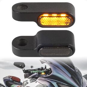 evermotor 12V Motorcycle Harley Indicators Handlebar Led Turn Signal Light, Waterproof motorcycle blinkers, Aluminum Alloy - Compatible with Sportster, Honda, Yamaha, Suzuki, Kawasaki
