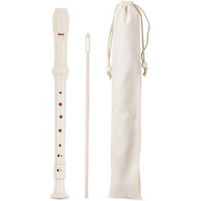 أداة تسجيل QIELIZI للأطفال المبتدئين والبالغين، فلوت موسيقى مسجل سوبرانو ذو 8 فتحات مع قضيب تنظيف وحقيبة للترفيه المنزلي لطلاب المدرسة (2-وردي) in Kuwait