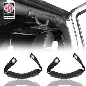 u-Box JK Grab Handle Windshield Pillar Handle for 2007-2018 Jeep Wrangler JK Unlimited 4-Door - 2PCS