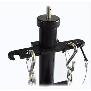GR Innovations Tongue Jack Trailer Towing Organizer Kit | Nylon Chain Saver with PlugSaver and Tether | Essential RV Accessory | Easy Chain & Harness Storage | Made in USA