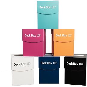6 Pack Card Deck Boxes, Trading Card Storage Box, Holder Card Game Cases Collectible 100+, Card Storage Boxes for Magic the Gathering, MTG, Baseball, Basketball, Football Card