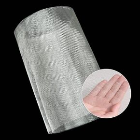 شبكة سلكية منسوجة من الفولاذ المقاوم للصدأ 304، 10 شبكات، 40 بوصة × 10 بوصة (100 × 25 سم) لا تصدأ أبدًا، سهلة القطع وهيكل شبكي قوي للدجاج/النافذة/الحديقة/القوارض in Kuwait