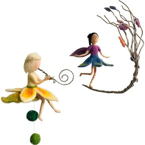 2 Elves Needle Felting Kits 6INCH Friendly Instruction DIY Craft Kit for Beginners