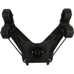 YakAttack DoubleHeader with Dual ParkNPole RotoGrips, Black (TMA-1004-BK) | Kayak Fishing Accessories
