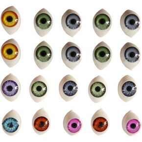 HEALLILY Eyeball Horror Props 100Pcs Eyeballs Cartoon Eyeballs Toy Fake Eyes for DIY Crafts Phone Case Plastic Fake Eyeballs DIY Accessories Bear Eyes