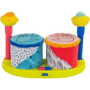 Lamaze Squeeze Beats First Drum Set - Baby Sensory Toy Includes Funny Animal Sounds - Colorful Baby Musical Toys for Early Childhood Development - Ages 12 Months and Up in Kuwait