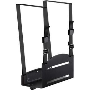 Mount Plus MP-CPB-2 Wall Mount CPU and Game Console Holder | Adjustable Width 4.8in to 8.3in | Metal Mounting Bracket for Desktop PC, Computer Tower, Game Console, APS Back-UPS, CyberPower UPS System