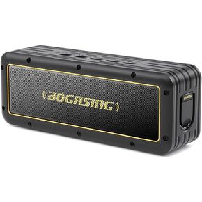 BOGASING G4 Bluetooth Speaker, Portable Wireless Speakers, 50W Stunning & Balanced Sound with Rich Bass, 24H Playtime, IPX7 Waterproof, Bluetooth 5.3, EQ, TWS, TF-Card, AUX, USB, for Outdoor Home