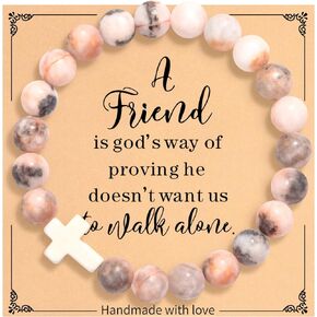 Christian Gifts for Women Mother's Day, Cross Bracelet Graduation Gifts for Her, Baptism/First Communion/Confirmation Gifts for Teen Girls/Daughter/Granddaughter/Niece, Religious Inspirational Birthday Gifts for Friends/Sister/Mom/Grandma, Faith Jewelry f
