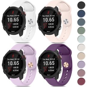 Meliya for Garmin Forerunner 245 Band Forerunner 55 Band، 4 حزم 20 مم شريط بديل لـ Forerunner 645 / Venu Sq/Venu/Vivoactive 3 / Vivoactive 5 / Galaxy Watch 6 5 4 Active 2 Band in Saudi Arabia