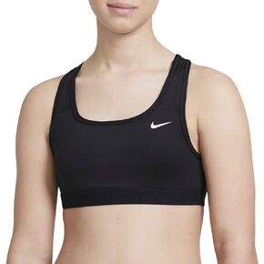 Nike Girl's Swoosh Bra (Little Kids/Big Kids) Black/White MD (10-12 Big Kid)
