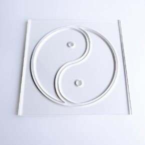 Yin Yang Router Template, Router Inlay Template, Clear Acrylic Router Jig, Woodworking Template, Craft Template