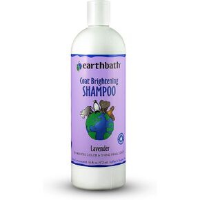 شامبو تفتيح معطف إيرثباث للكلاب والقطط - يعزز اللون واللمعان في جميع المعاطف، صنع في الولايات المتحدة الأمريكية - لافندر، 16 أونصة in Kuwait