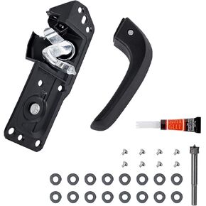 Aoerzn Premium Inside Door Handle, Front Left Driver Side, Plastic, Fits for 2007-2014 GM and Chevy Trucks, Replaces# 20833606, 20871488, 15936892, 91485, 80374