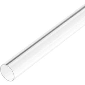 uxcell 2pcs Clear Rigid PVC Pipe 3/8"(9mm) ID x 1.3ft Round Tube Tubing