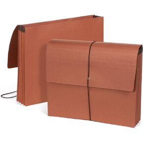 Blue Summit Accordion File Wallet with Flap and Cord Closure, Letter Size, 3.5" Expansion – 10 PackExpanding Accordion File Wallet, Letter Size, 3.5" Expansion, 10 File Wallets