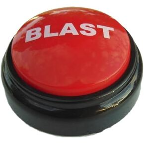 THE BLAST BUTTON - Air Horn Sound Effect! - Custom Easy Button ® - (Batteries Included)
