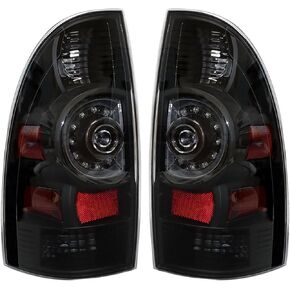 WFLNHB Tail Lights Replacement for 2005-2015 Toyota Tacoma Smoked Rear Brake Lamp Taillights Passenger and Driver Side 8156004160 8155004160