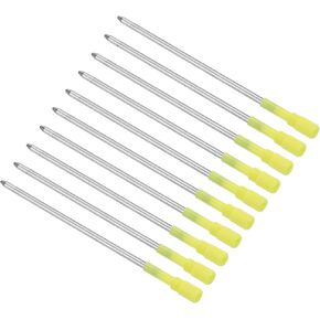 PATIKIL 0.5mm Pen Ink Refills, 10 Pcs Ballpoint Refill Medium Point Metal Compatible Replaceable Replacement for Pen Writing Office, Blue