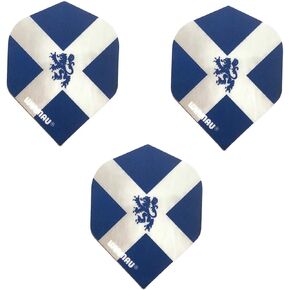 Winmau Scotland Flag Lion Scottish 75 Micron Strong Dart Flights (3 Sets - 9 Flights)