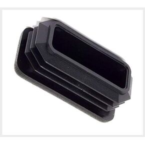 SBDs (Pack of 10) ¾" x 1 ½" Rectangular TOP Cap Dimensions (14-20 Ga) Tubing Black Plastic Finishing Plug End Cap. for Tube Hole Insert (Length 1.34"-1.43", Width 059."-0.68" only)