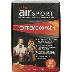 Air Sport Extreme Oxygen - Performance Enhancing Breathing Aid, 12 Count