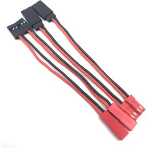 FainWan 2Pairs 10CM JST Plug to JR Connector Male Female Cable Servo Adapter Wire for RC Plane Helicopter Car