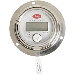 Cooper-Atkins DM120S-0-3 Digital Panel Thermometer with 2" Back Flange, -40°F to 120°F Temperature Range