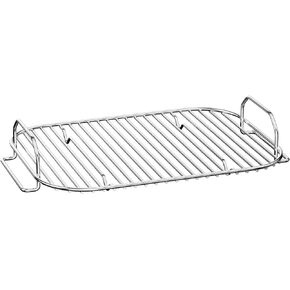 حامل مقلاة الهواء من الفولاذ المقاوم للصدأ لرف التجفيف المطور من BBQ-PLUS لـ Ninja Foodi AG300، AG300C، AG301، AG301C، AG302، AG400، IG301A ملحقات شواية Ninja Foodie رف التحميص للفرن والشواية