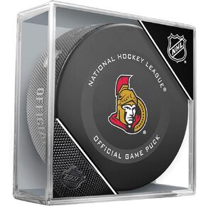 Ottawa Senators Official Game Hockey Puck with Holder