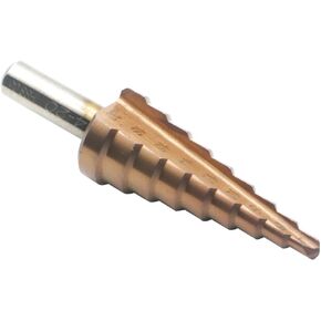 M35 Cobalt Step Drill Bit - Multifunctional Titanium-Plated HSS Cone Drill Bit, 15 Sizes 4-32mm, for Sheet Metal Drilling and Cutting, Stainless Steel, Metal Fabrication DIY Electrician (4-32mm) in Kuwait
