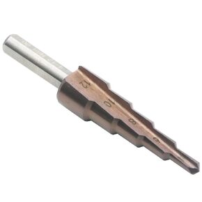 M35 Cobalt Step Drill Bit - Multifunctional Titanium-Plated HSS Cone Drill Bit, 15 Sizes 4-32mm, for Sheet Metal Drilling and Cutting, Stainless Steel, Metal Fabrication DIY Electrician (4-32mm)