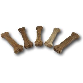 Top Dog Chews 6" Pressed Rawhide Dog Bone 5 Pack