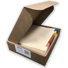 Tabbies 8-Bottom Tab Medical Chart Index Set , Red, Brown, Blue, Orange, Yellow, Green , 8-1/2" x 11-3/8"