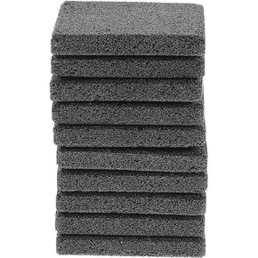 Beaupretty 10pcs Tray Coral Frag Plug Square Serving Tray Ceramic Coral Base Aquarium Coral Support Aquarium Coral frag Stand Fish Tank Coral Base Black Stand Rack Glue Ceramics